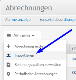AbrechnungImportieren