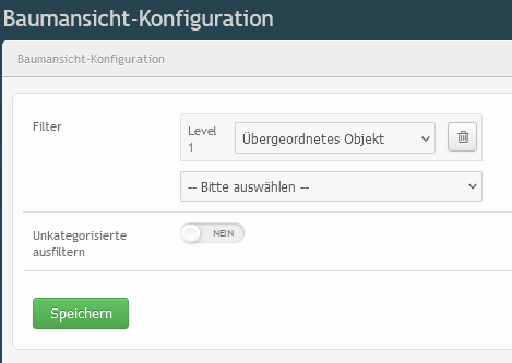 Beispiel für eine Objekt-Baumansicht-Konfiguration