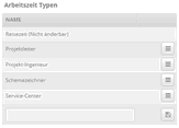 Rapport Arbeitszeit Typen