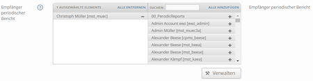Mailempfänger period. Berichte2