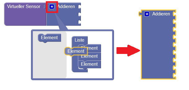 Virtuellen Sensor bearbeiten -Addieren