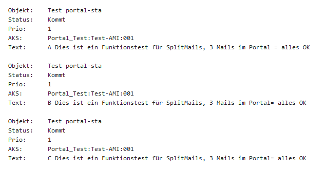 Im Mail ist dreimal ein Alarm. Nun kann das Portal solche Nachrichten verarbeiten.