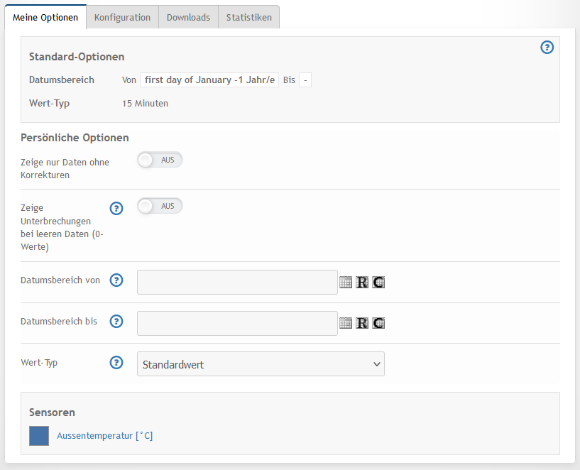 Reports.Diagramm.Meine_Optionen
